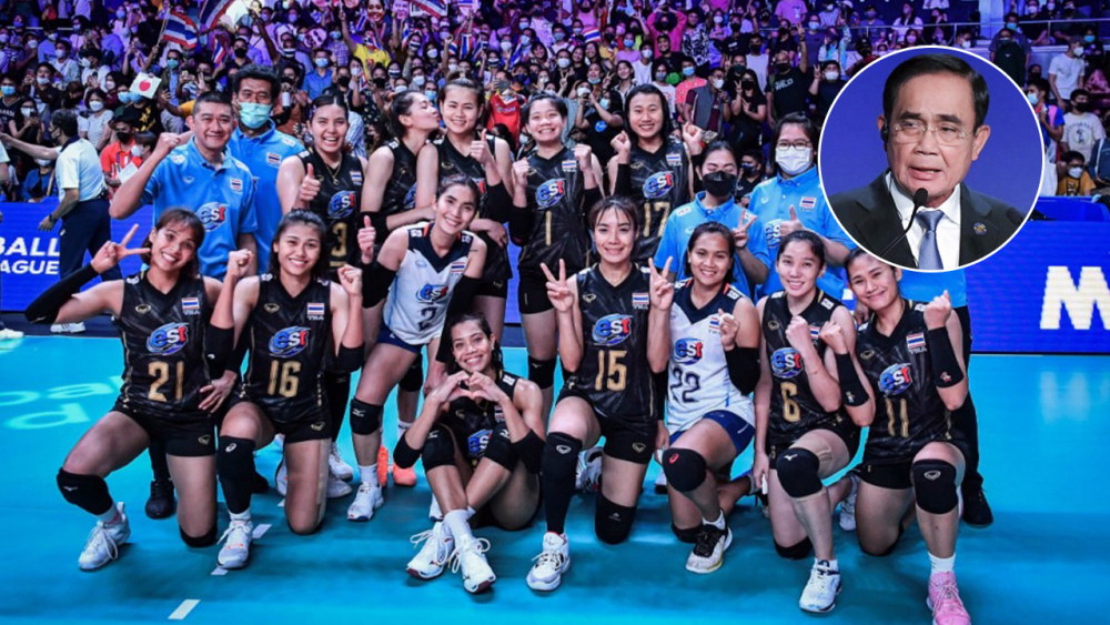 สุดปลื้ม”บิ๊กตู่” เคลื่อนไหวถึง “วอลเลย์บอลหญิงทีมชาติไทย” หลังลิ่ว 8 ทีม “VNL 2022”